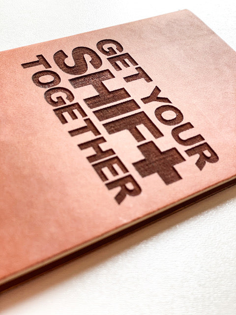 Leather Notebook: Get your shift together