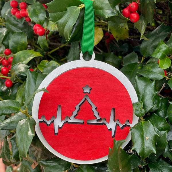 Ornament: EKG Tree
