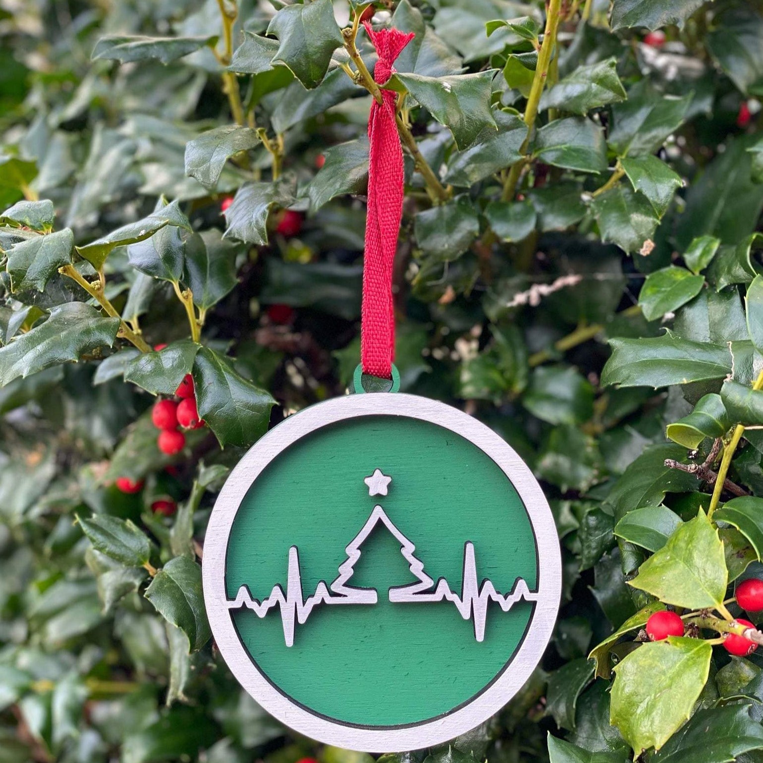Ornament: EKG Tree