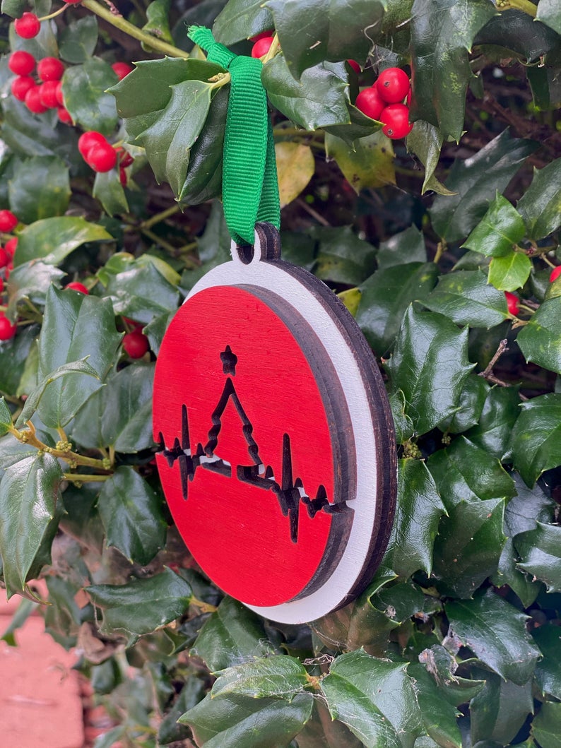 Ornament: EKG Tree