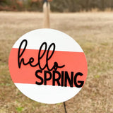Door Hanger Sign: Hello Spring