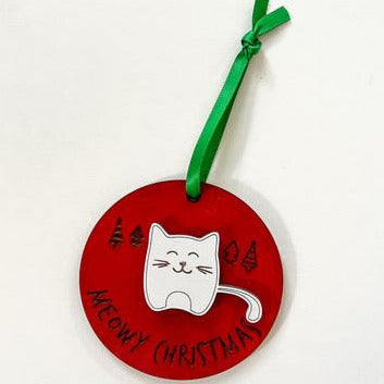 Ornament: Meowy Christmas