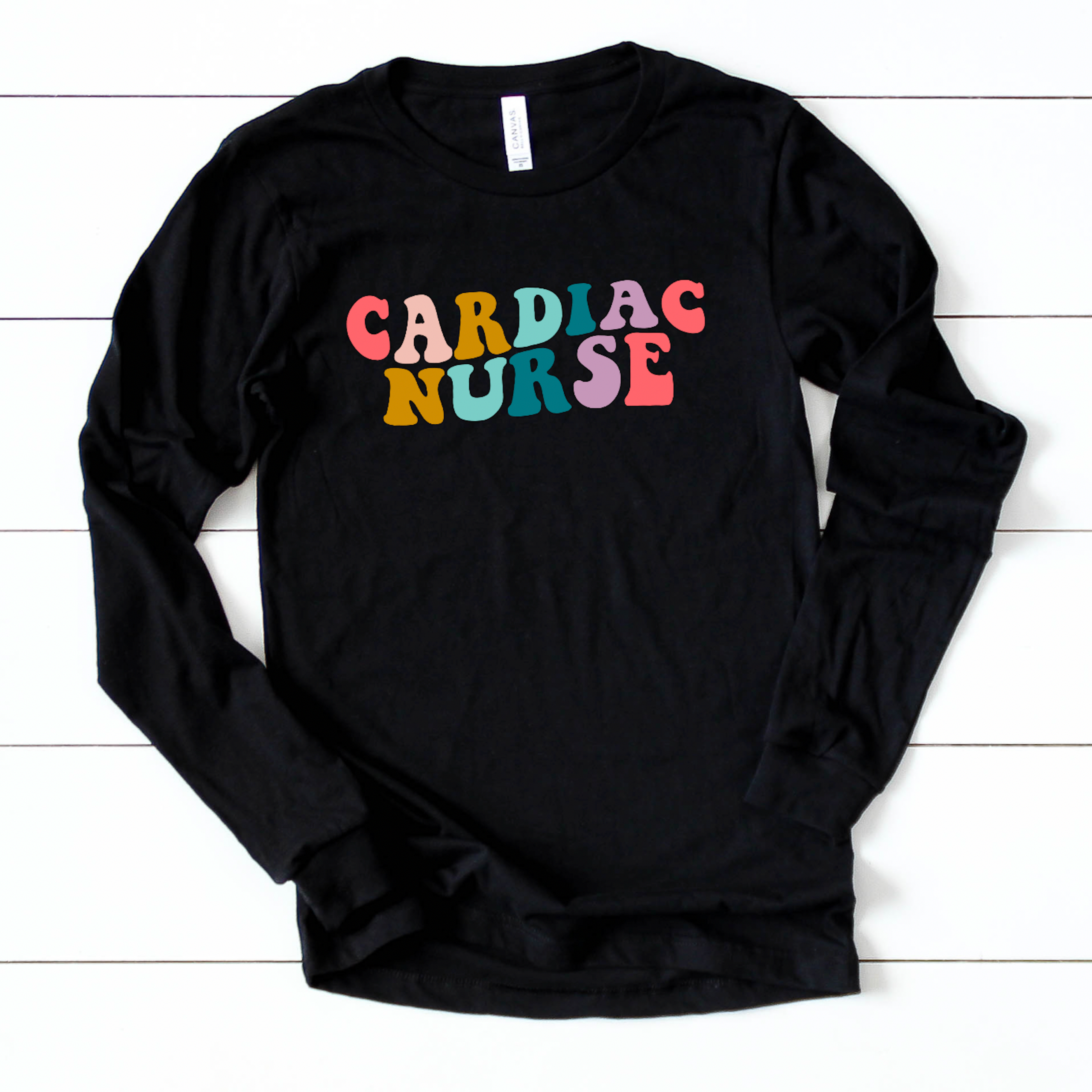 Retro Cardiac Nurse - Long Sleeve