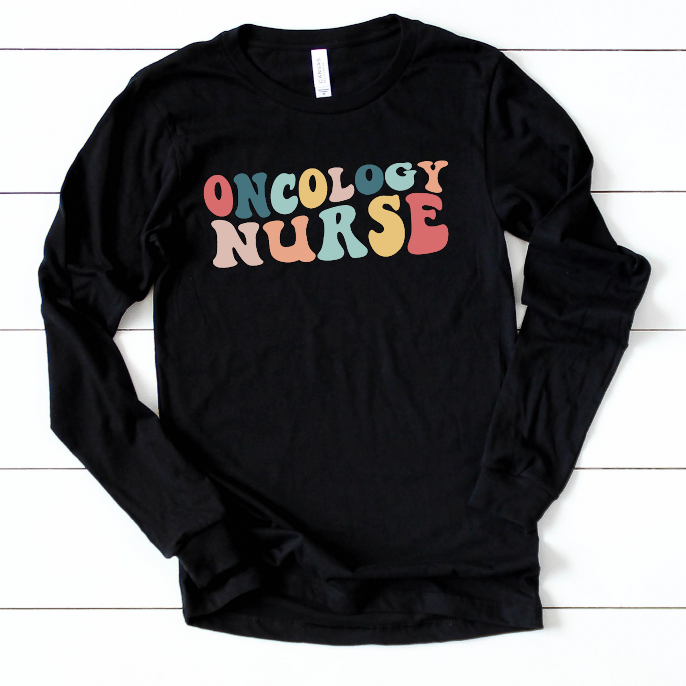 Retro Oncology Nurse - Long Sleeve