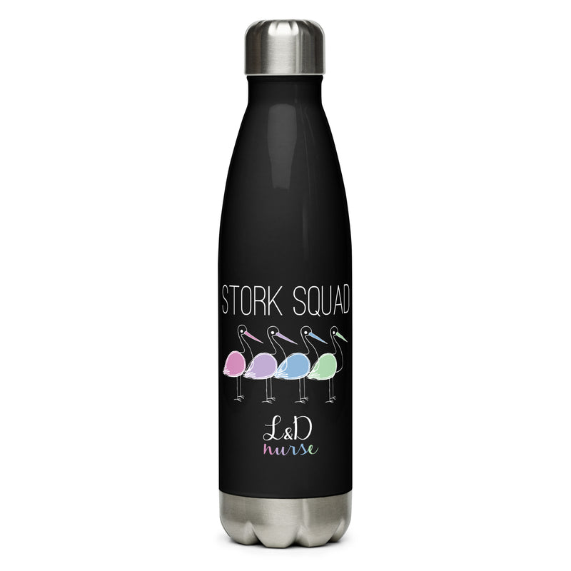 Stork Squad Water Bottle by Anna the Nurse