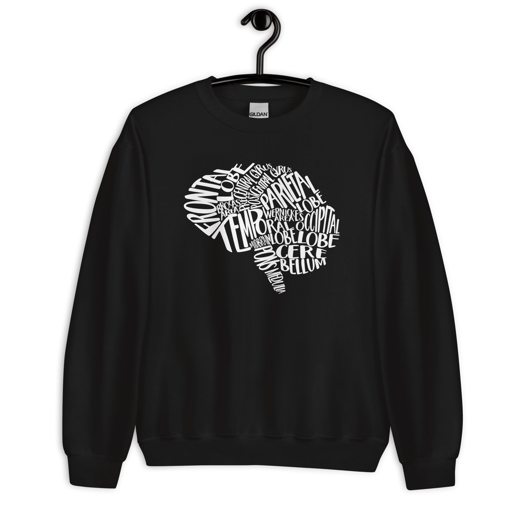 Sweatshirt: Typographical Brain
