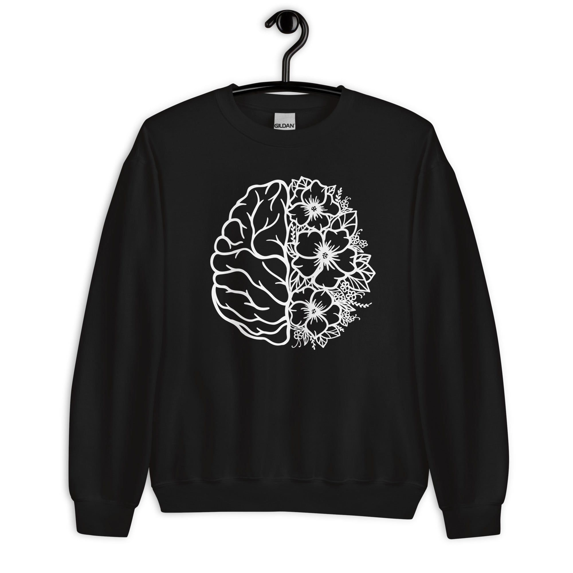Sweatshirt: Floral Brain