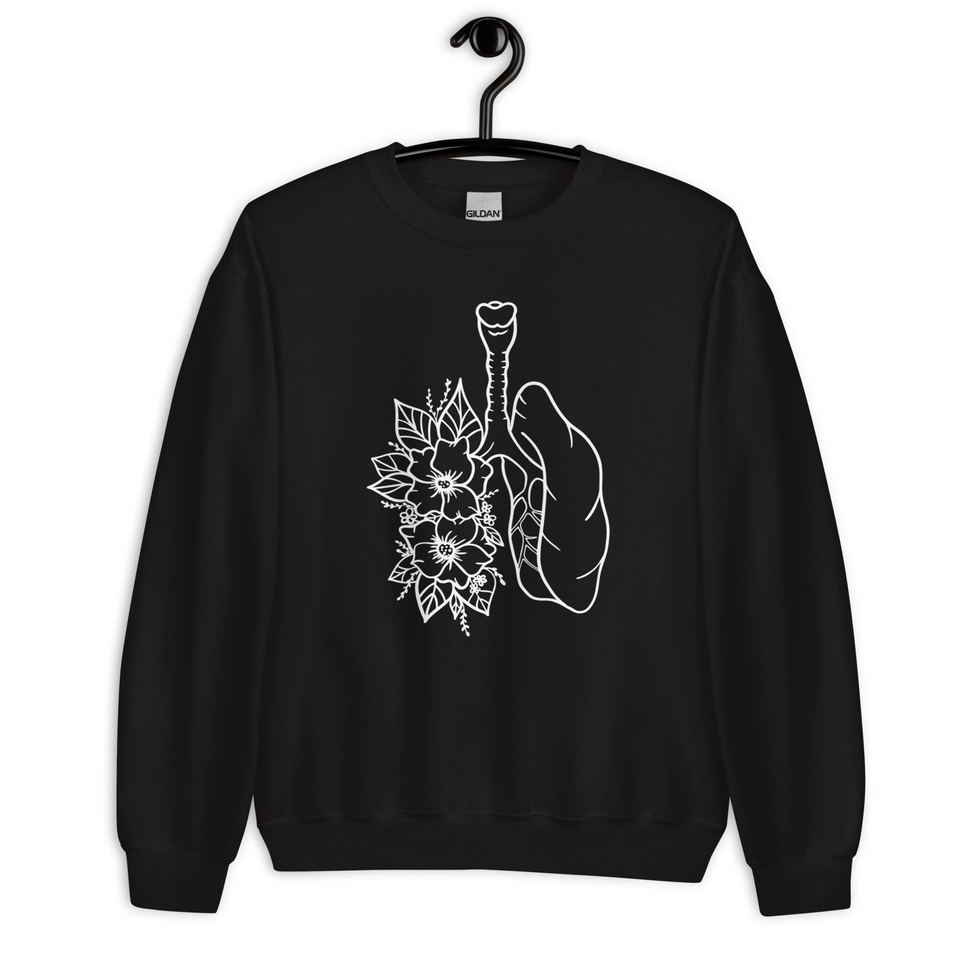 Sweatshirt: Floral Lungs