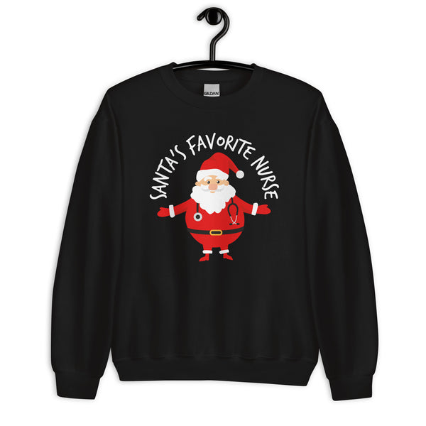 Sweatshirt: Santa's Favorite Nurse - SN
