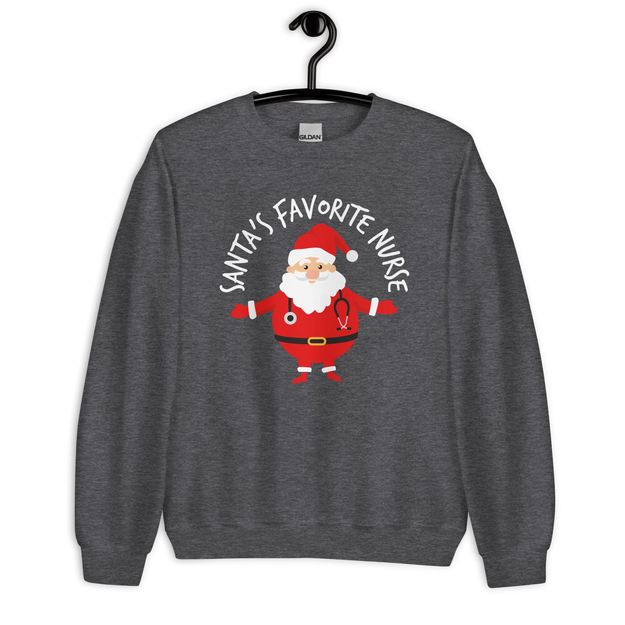Sweatshirt: Santa's Favorite Nurse - SN