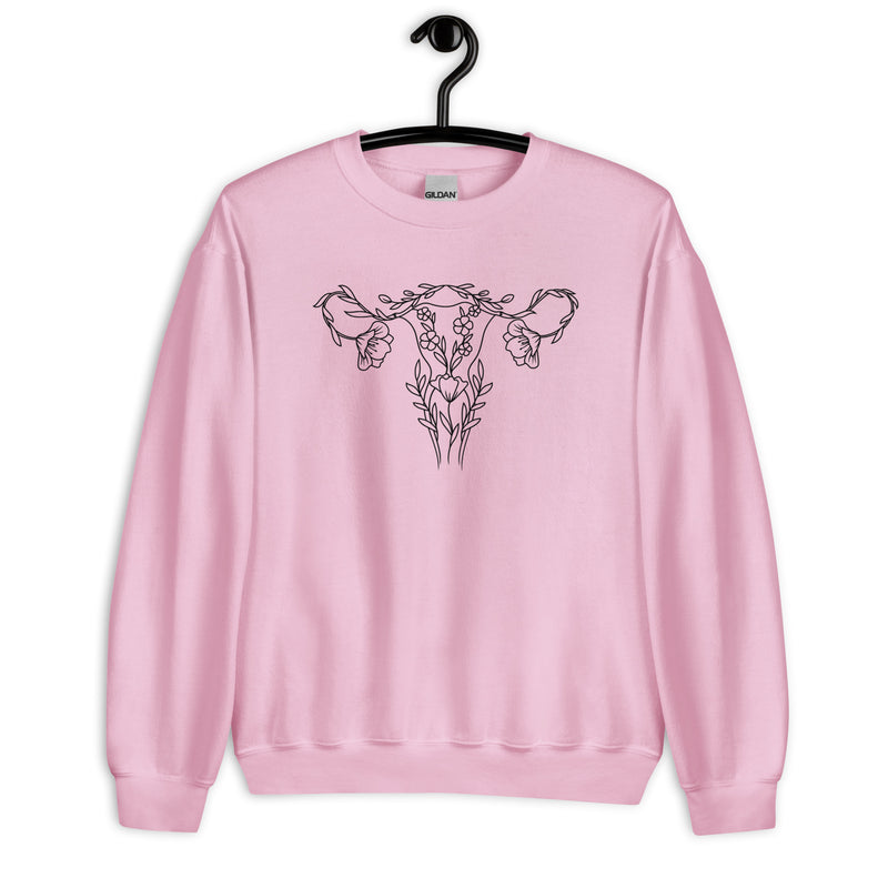 Sweatshirt: Floral Uterus