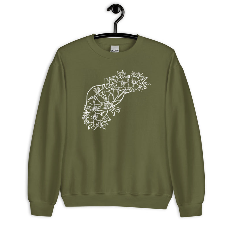 Sweatshirt: Floral Liver