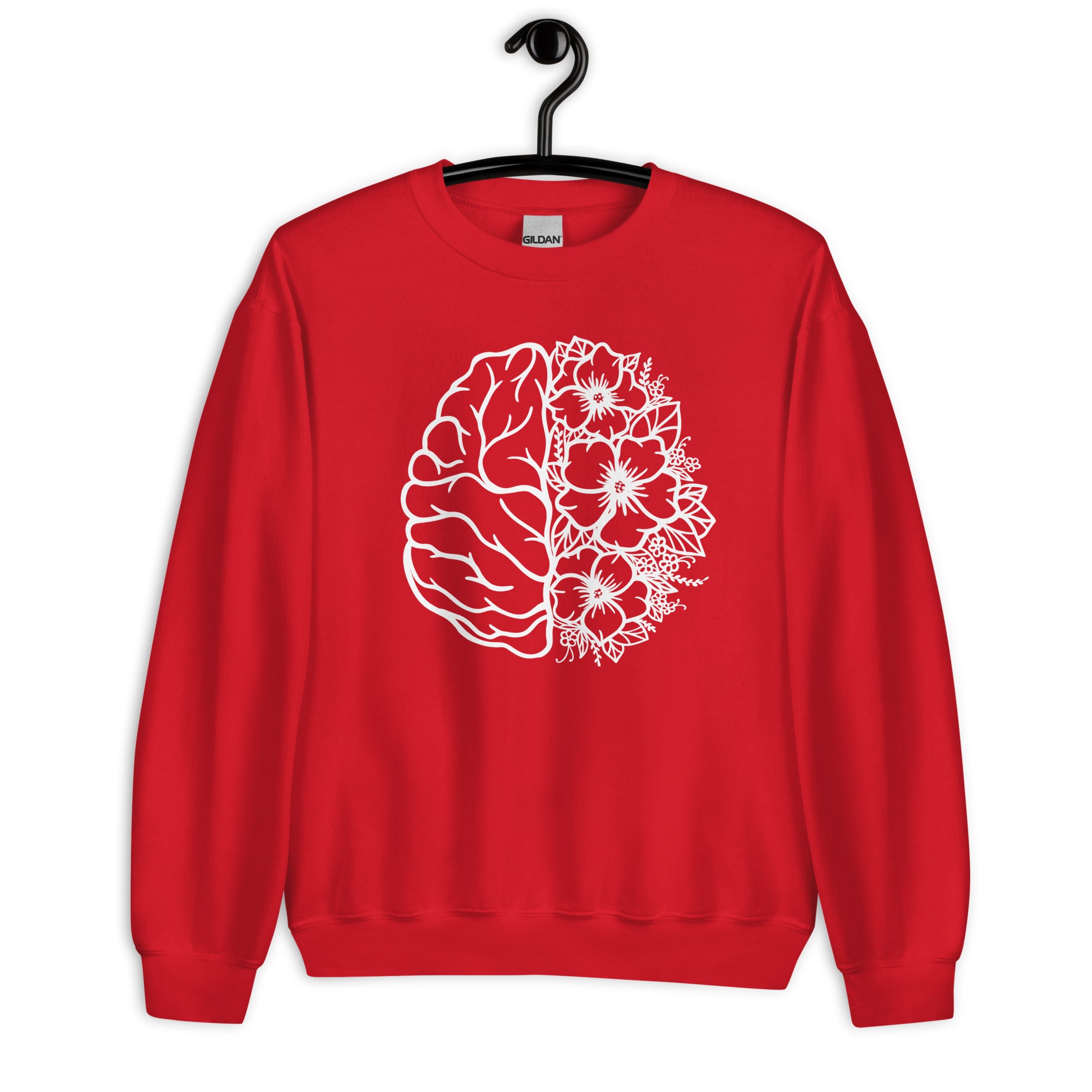 Sweatshirt: Floral Brain