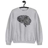 Sweatshirt: Typographical Brain
