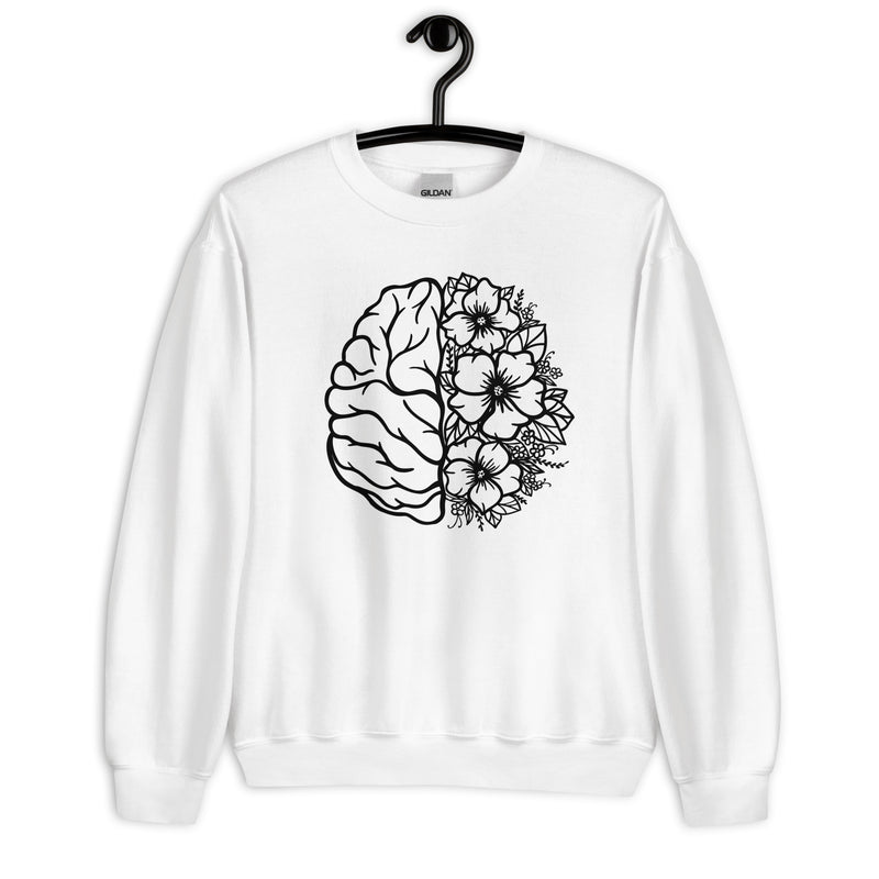 Sweatshirt: Floral Brain