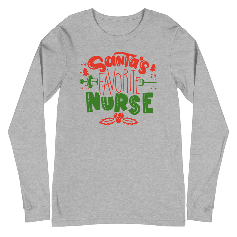 Santa's Favorite Nurse - Long Sleeve