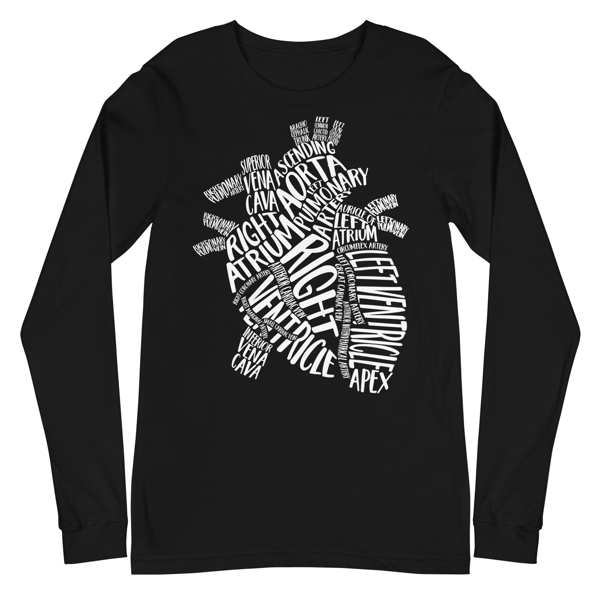 Typographical Heart - Long Sleeve