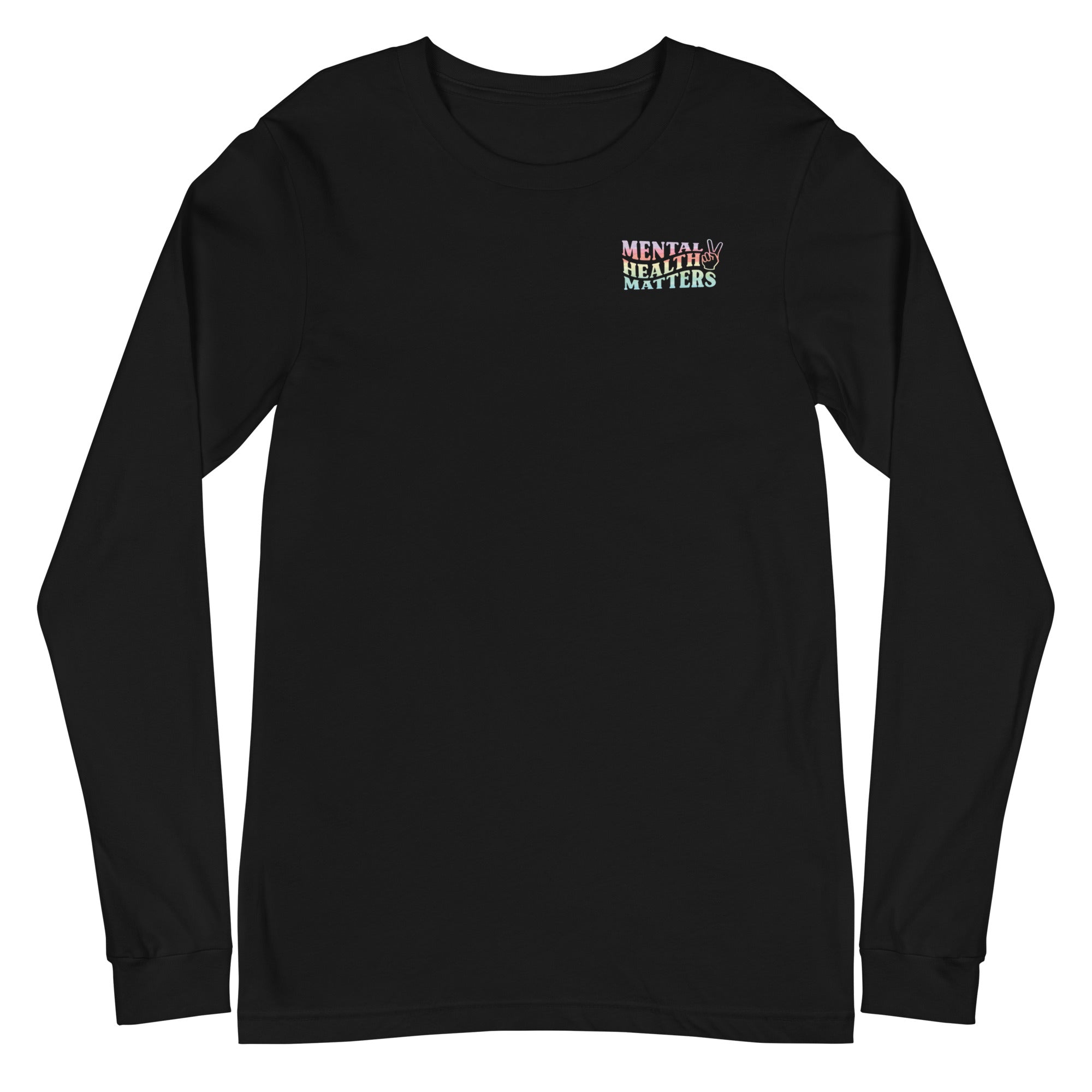 Mental Health Matters Watercolor - Left Chest - Long Sleeve