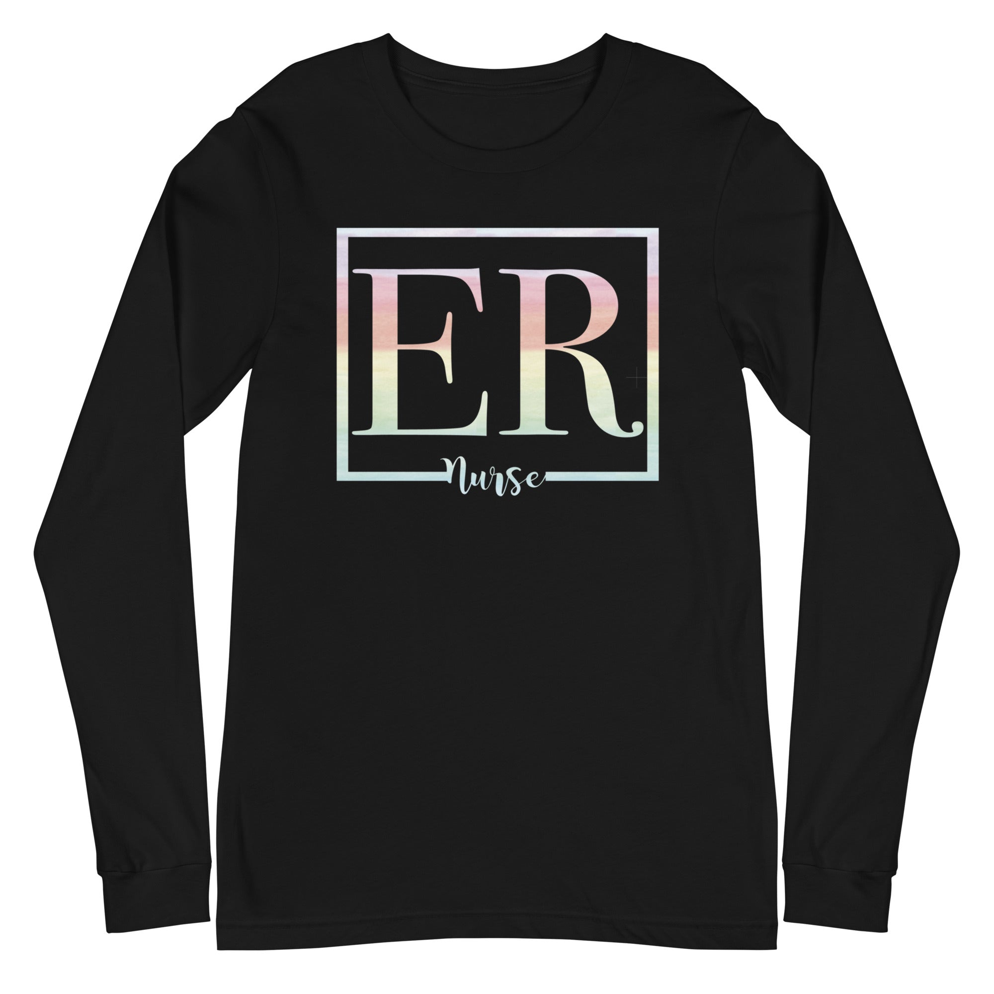 ER Nurse Watercolor - Long Sleeve