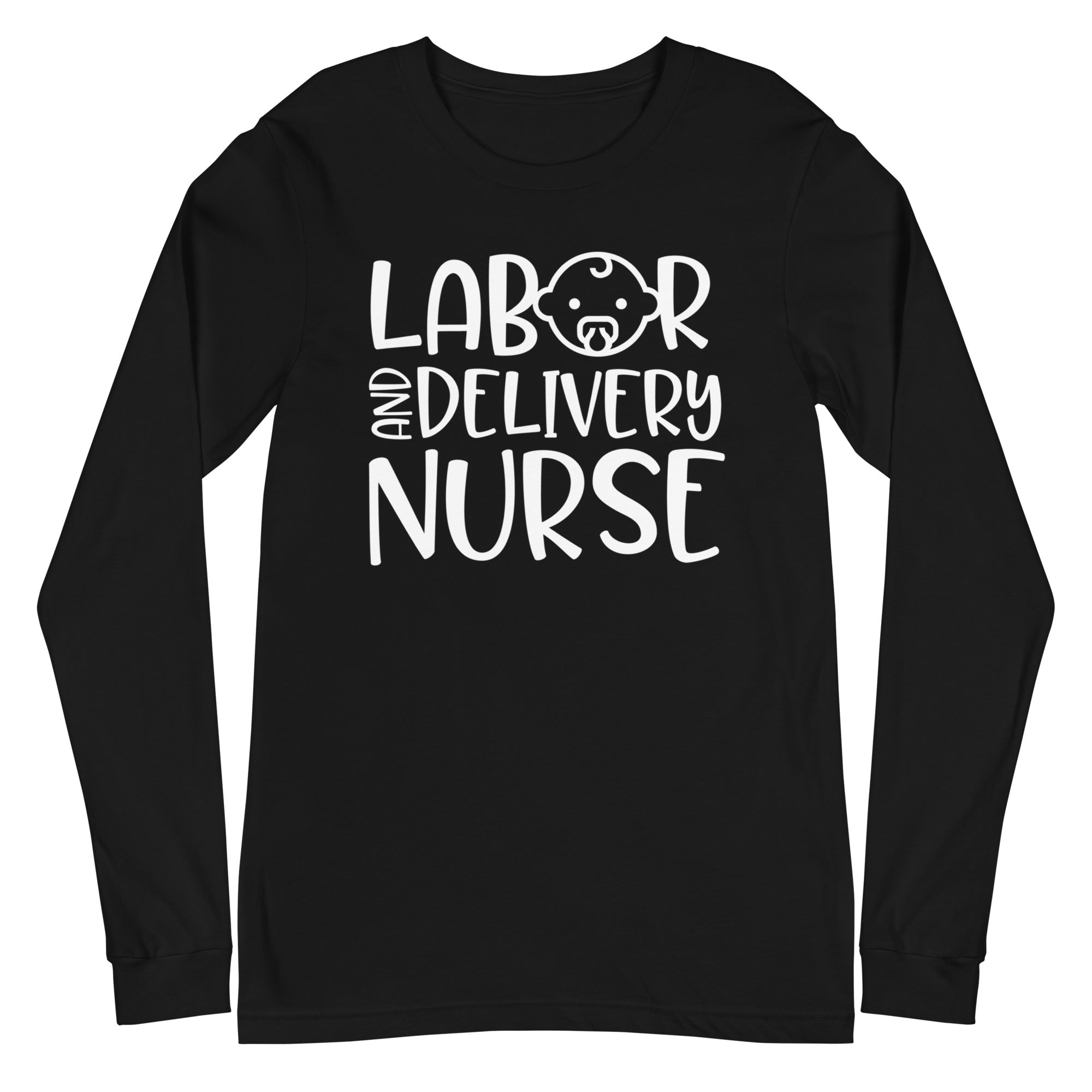Labor & Delivery Nurse (With Baby) - Long Sleeve