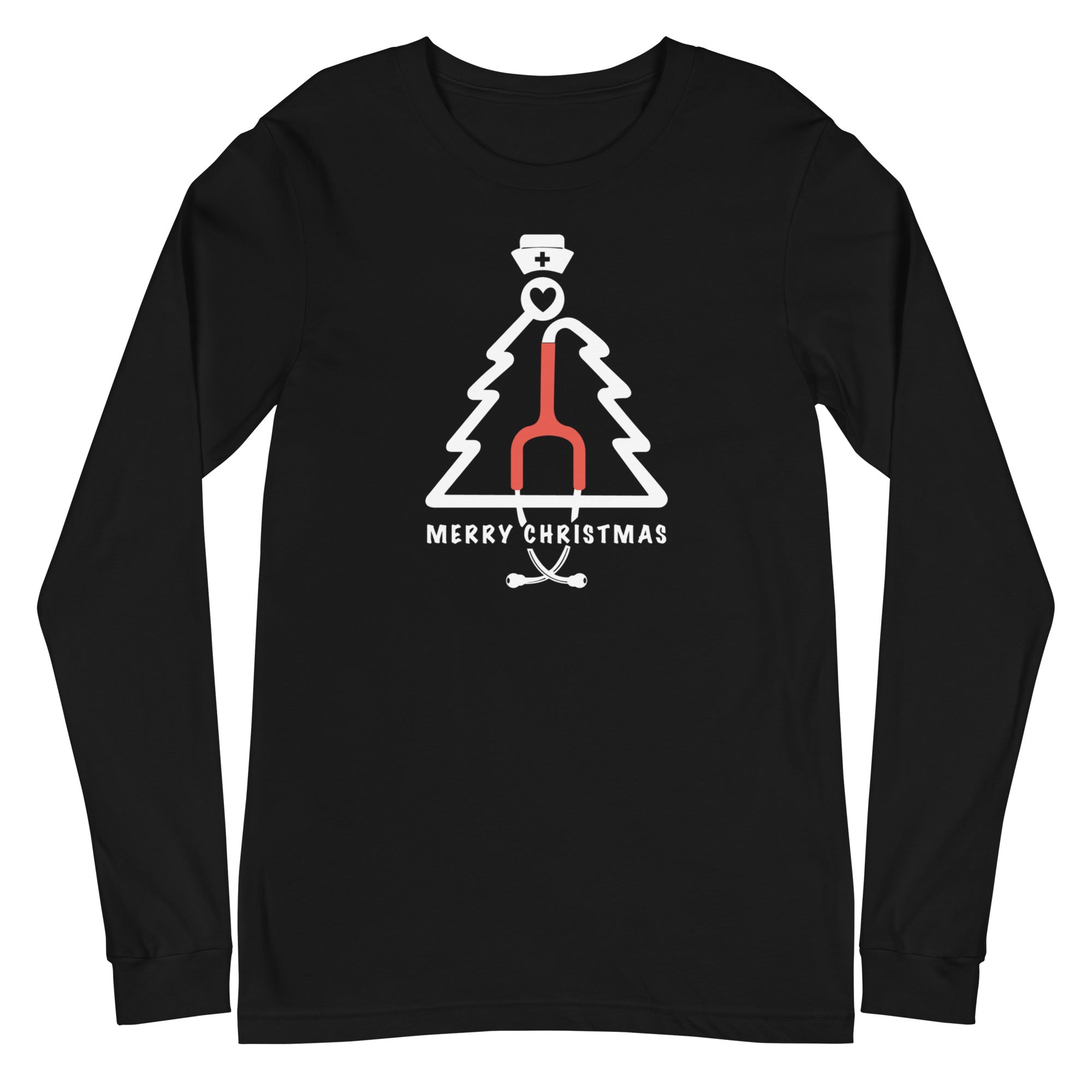 Stethoscope Christmas Tree - Long Sleeve