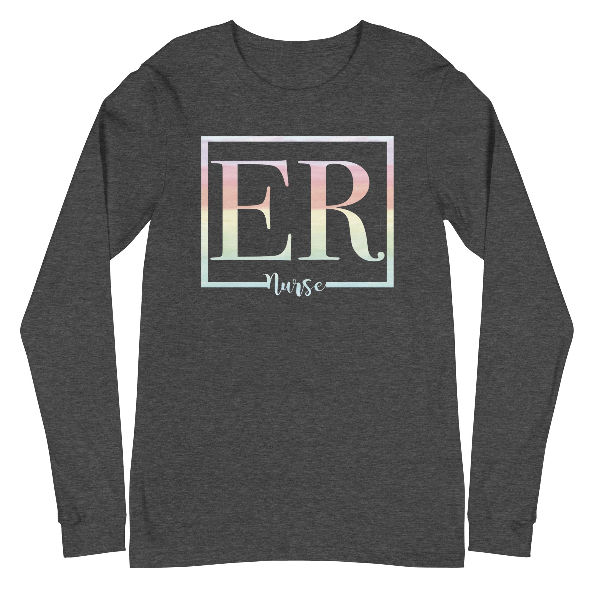 ER Nurse Watercolor - Long Sleeve