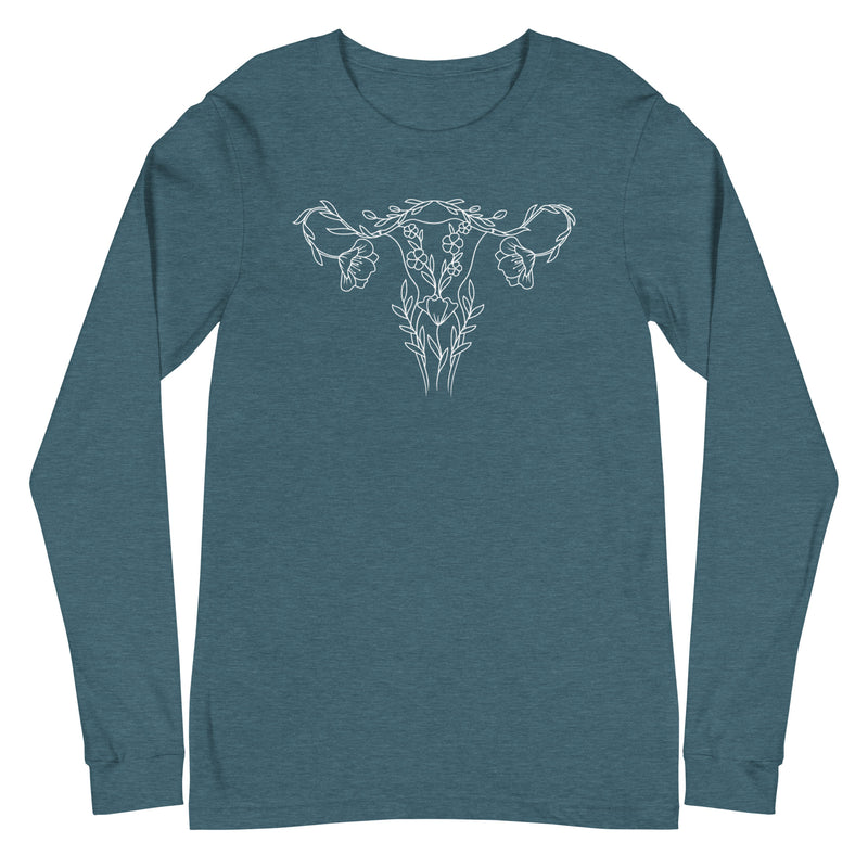 Floral Uterus - Long Sleeve