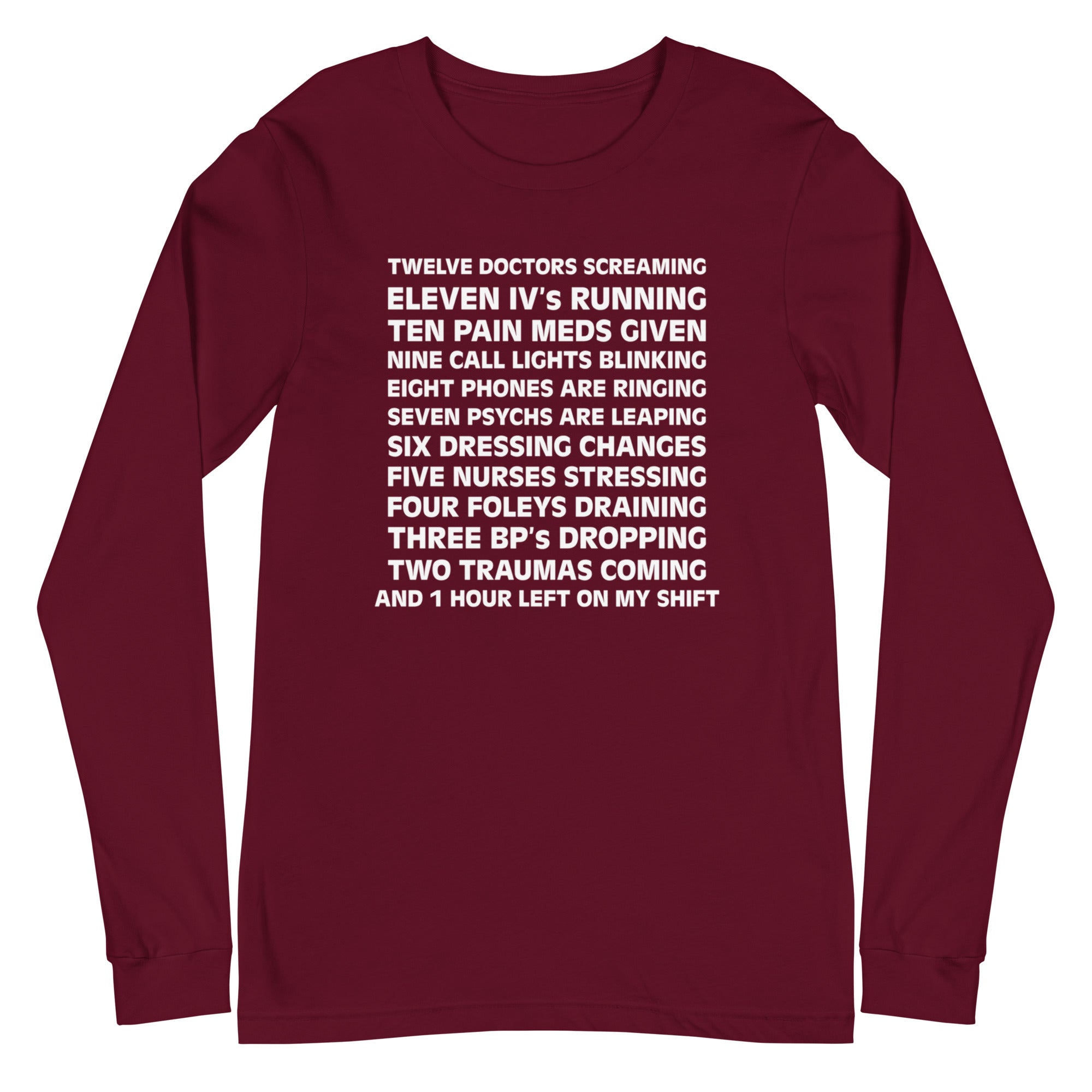 12 Days of Nurse Christmas - Long Sleeve