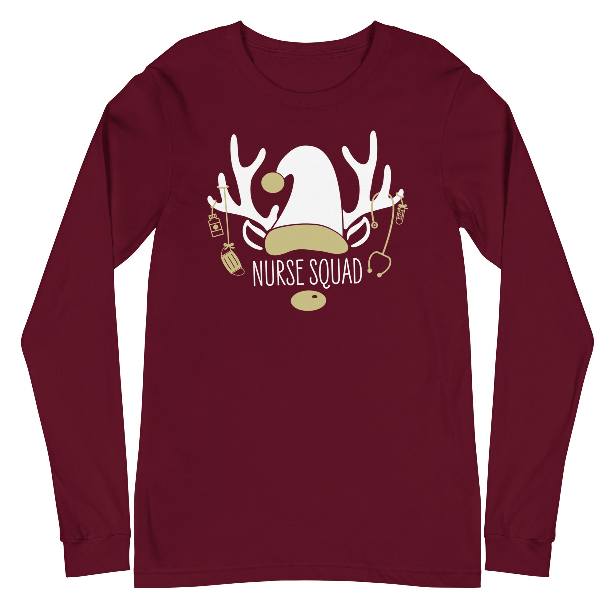 Holiday Nurse Squad Reindeer - Long Sleeve