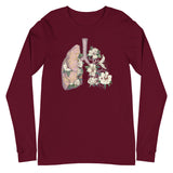 Floral Anatomical Lungs - Long Sleeve