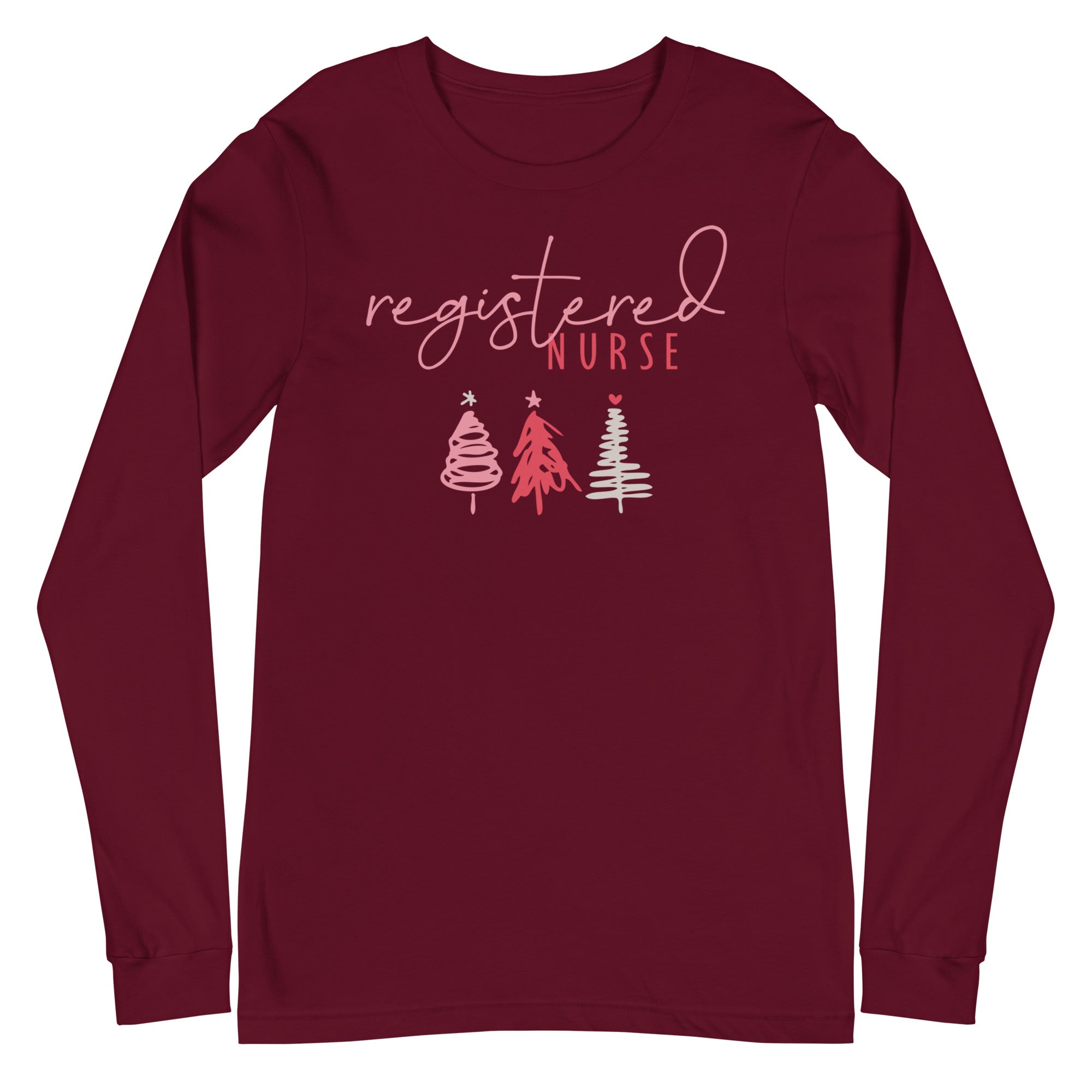 Registered Nurse Holiday Trees - Long Sleeve
