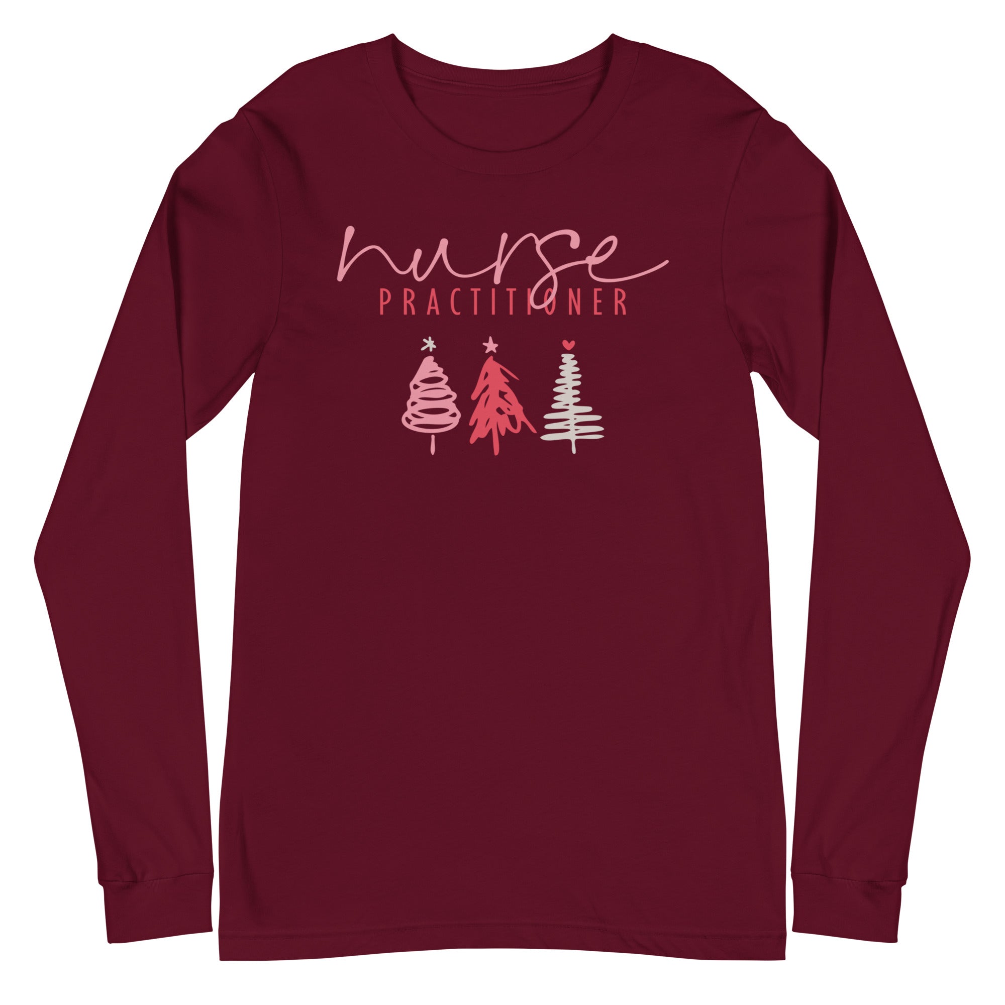 Nurse Practitioner Holiday Trees - Long Sleeve