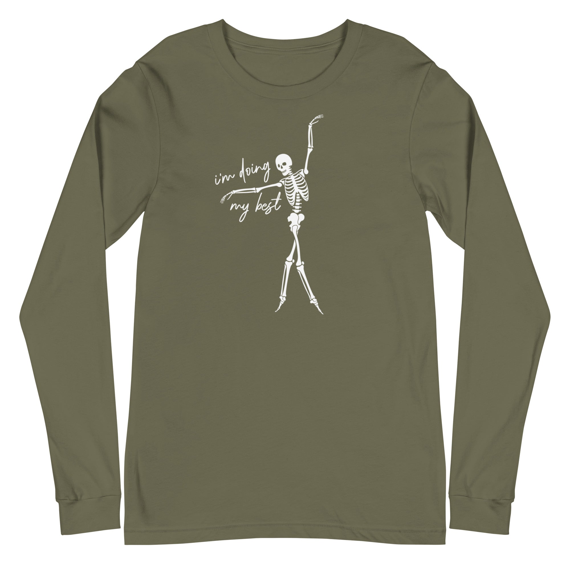 Skeleton: I'm doing my best - Long Sleeve