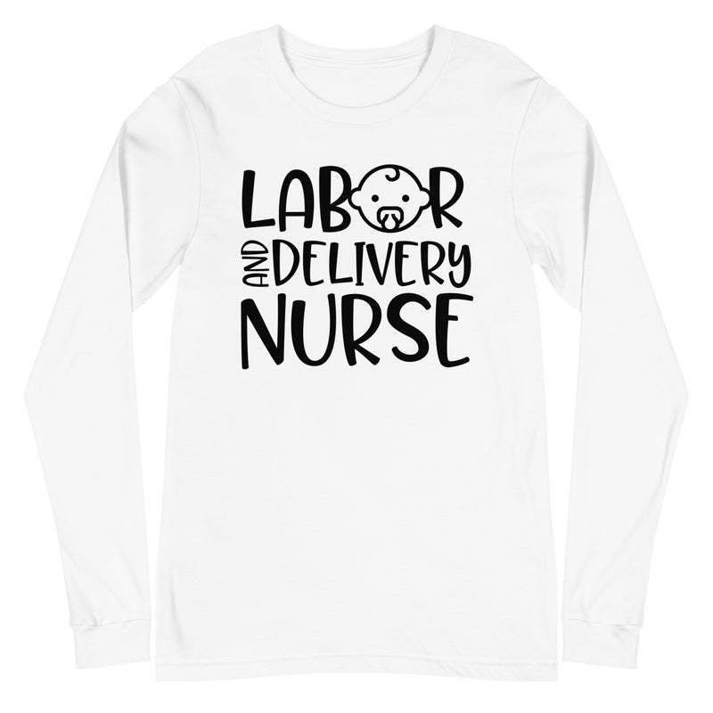 Labor & Delivery Nurse (With Baby) - Long Sleeve