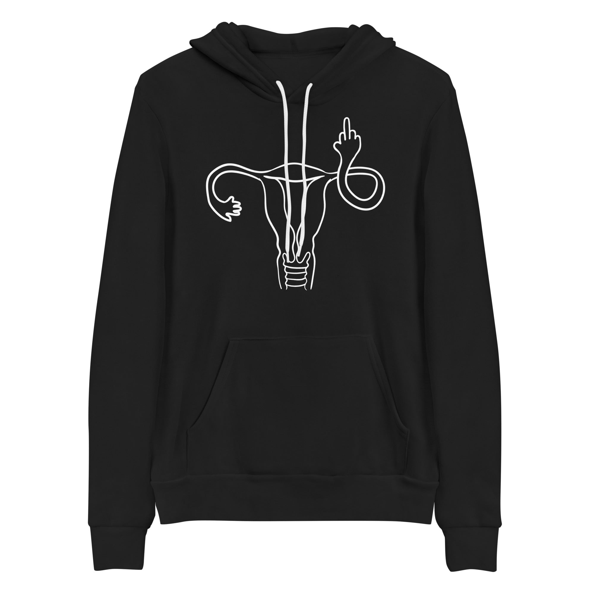 Hoodie: Middle Finger Uterus