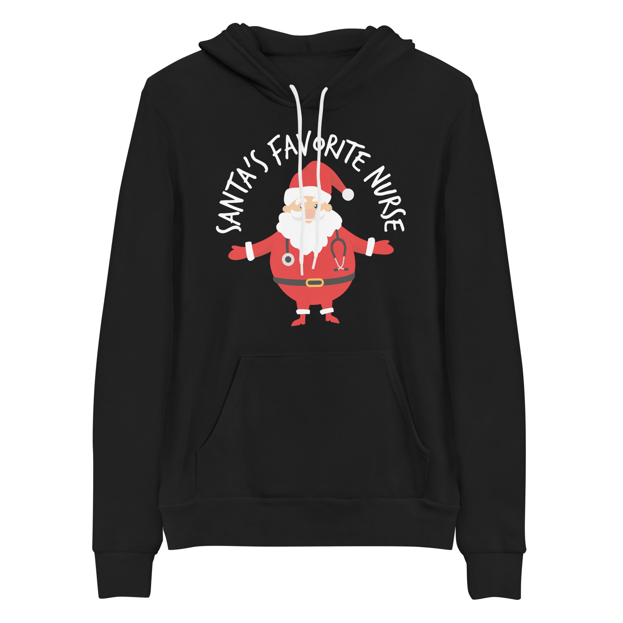 Hoodie: Santa's Favorite Nurse