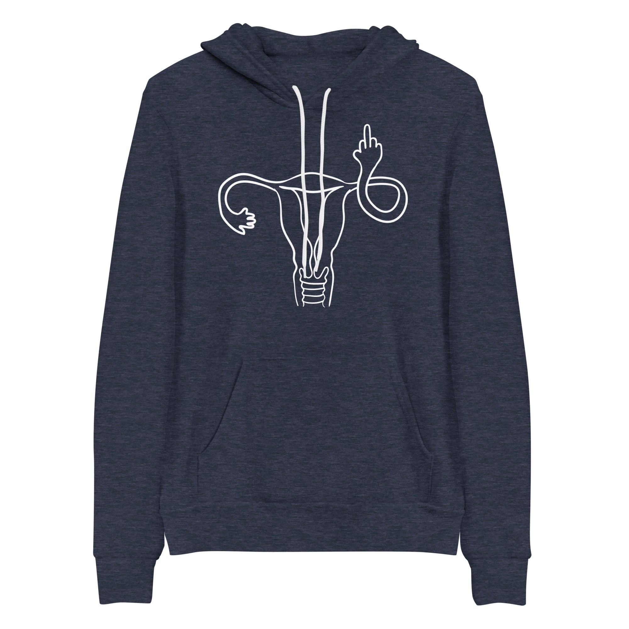 Hoodie: Middle Finger Uterus