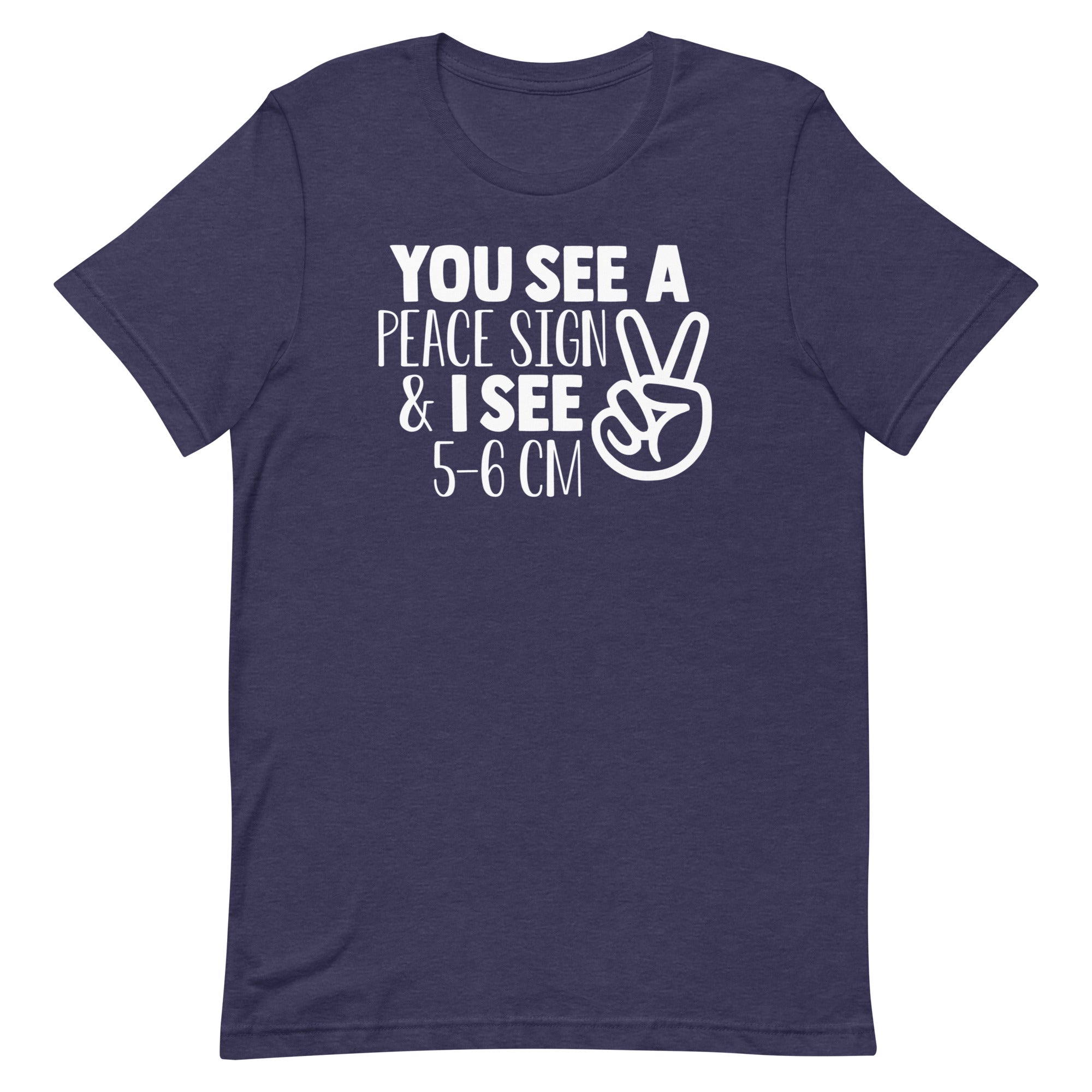 You See a Peace Sign & I See 5-6 cm