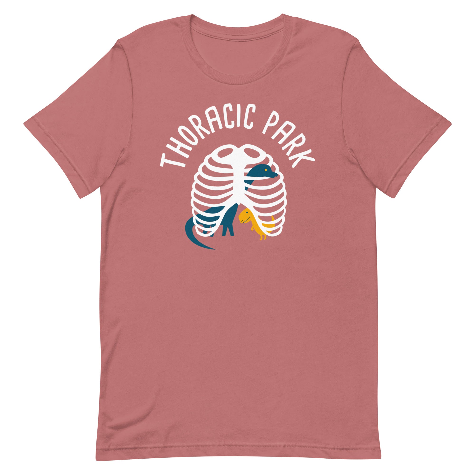 Thoracic Park | Dark Teal & Gold Dinosaurs
