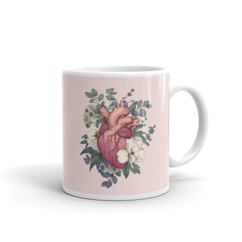 Mug: Floral Heart