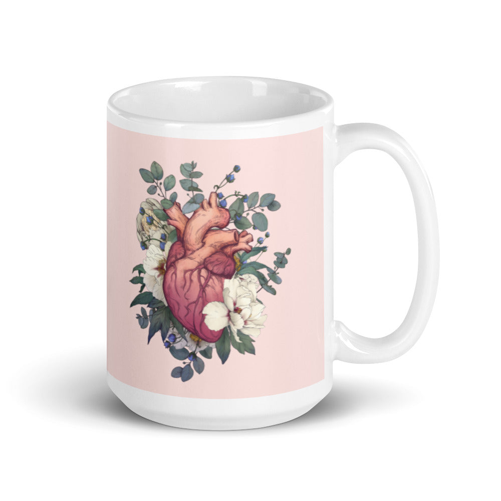 Mug: Floral Heart