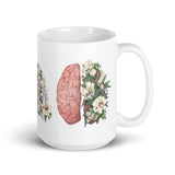 Mug: Floral Heart, Lungs, Brain