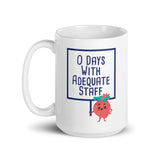 Mug: 0 Days with Adequate Staff